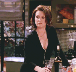 Image result for gif will & grace toast