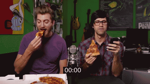 food pizza rhett and link gmm eating challenges