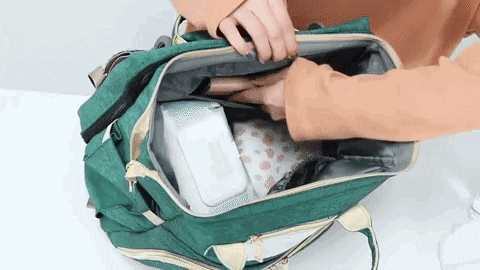 expandable diaper backpack