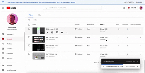 347. YouTube - Floating Progress Bar