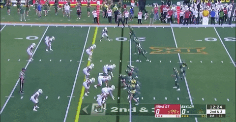 Mike Rose Stuffs Baylor Qb Run Rpo GIF - Find & Share on GIPHY