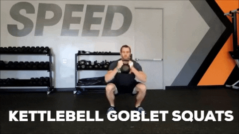 kettlebell goblet squats