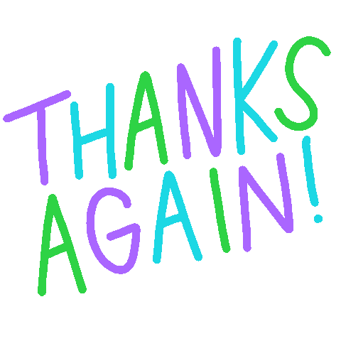 Thank You So Much Sticker by megan motown for iOS & Android | GIPHY