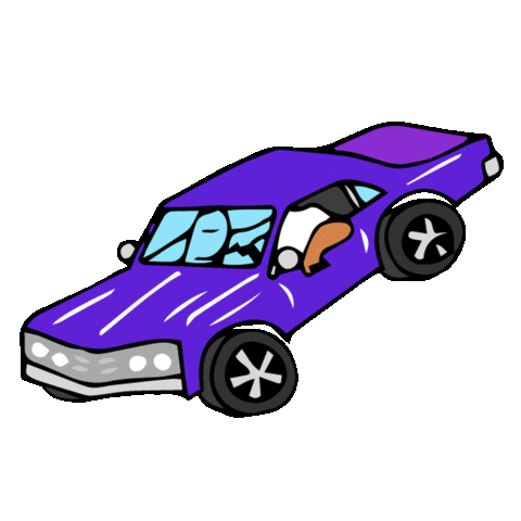 Animation Car Sticker by SHOKKA for iOS & Android | GIPHY