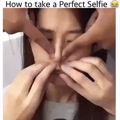 How to take perfect selfie in funny gifs