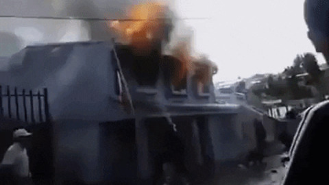 How not to put out fire gif