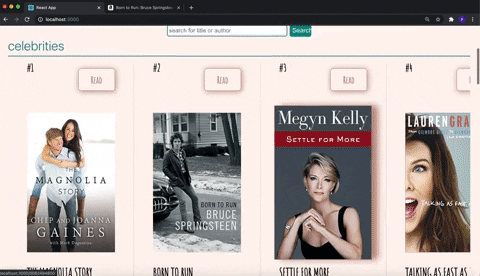 Add and remove Books to reading list