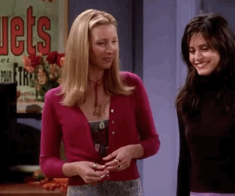 Personagens da série Friends comemorando o Thanksgiving