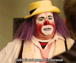 Fizbo ni gej, ampak aseksualen.