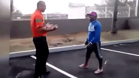Knockout in funny gifs