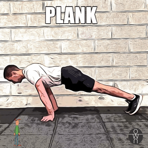 Le Plank réalisé sur le sol par un personal trainer.