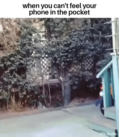 When you dont find your phone in pockets in funny gifs