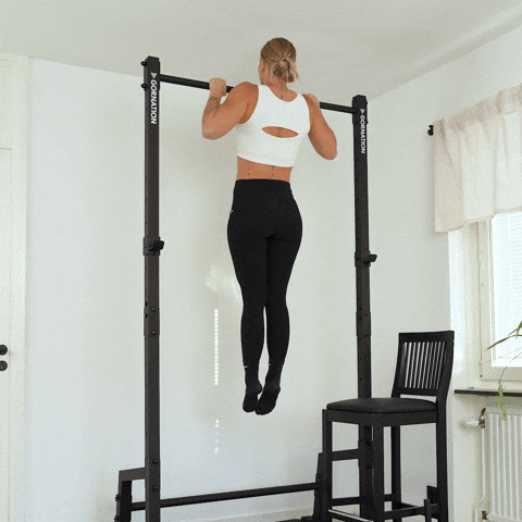 pull up top hold exercise demonstration