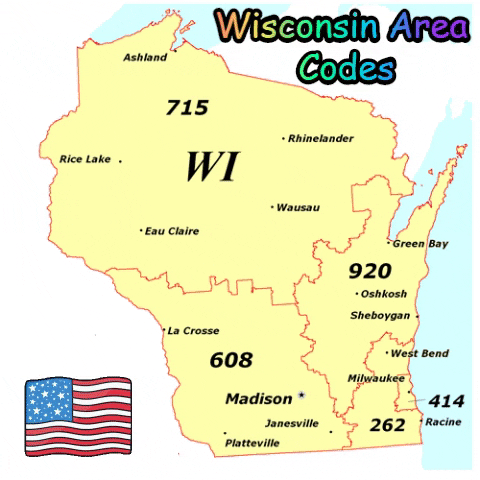 Wisconsin Area Codes