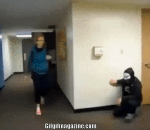 Ghost prank in funny gifs