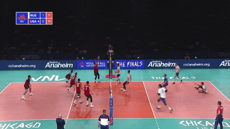 Smash American GIF by Volleyball World