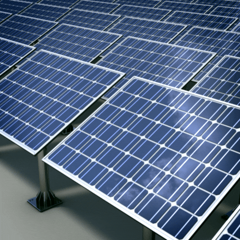 gif módulo de paneles solares fotovoltaicos