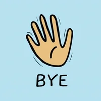 Waving goodbye GIF