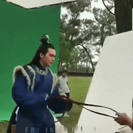 Behind the scene of Chinese movies in funny gifs