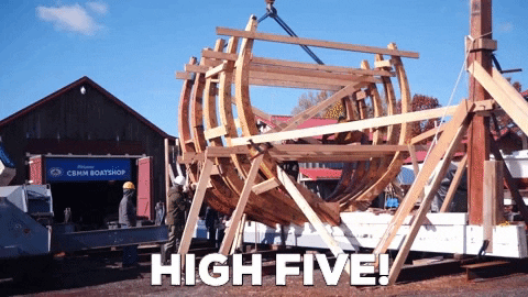 High Five St Michaels GIF by Chesapeake Bay Maritime Museum