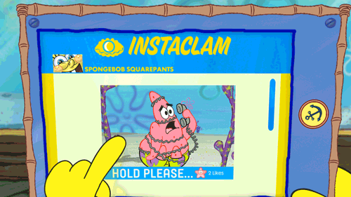 ENTITY provides an interview guide. Gif of Spongebob Squarepants scrolling on "Instaclam."