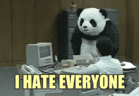 I Hate Everyone Panda GIF - Find & Share on GIPHY