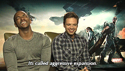 Interview snippet of Anthony Mackie and Sebastian Stan.