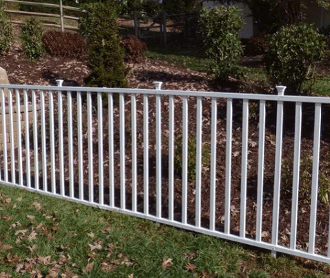 White Garden Fence Panel No Dig Lawn Garden Picket Outdoor Fencing ...