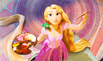 Painting Rapunzel GIF - Find & Share on GIPHY