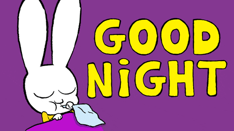 Tired Good Night GIF by Simon Super Rabbit