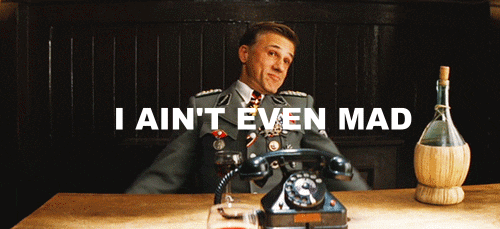 inglourious basterds christoph waltz not mad i ain't even mad