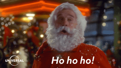 Papai Noel dando sua popular risada "HO HO HO"