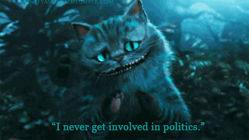 politics alice in wonderland cheshire cat