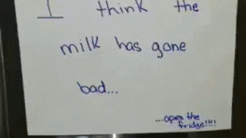 Milk has gone bad