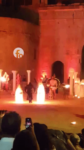 The fire sorcery in funny gifs