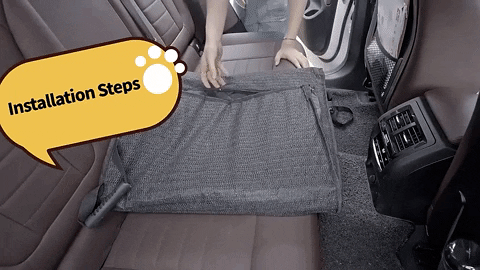 Installing Pet Car Seat Cover on Back Seats