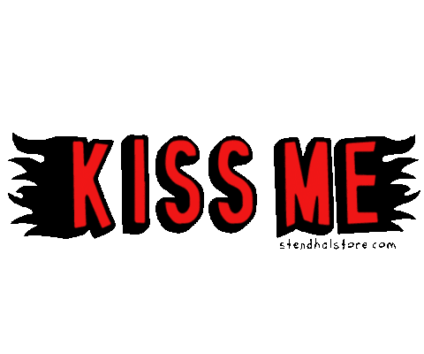 Kiss Me Sticker by Stendhal Store for iOS & Android | GIPHY
