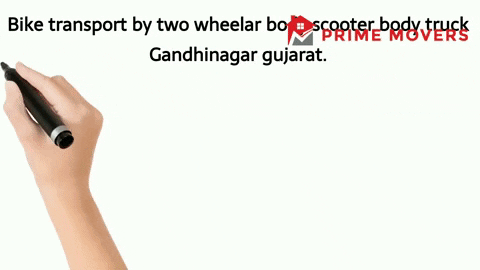Gandhinagar to All India two wheeler bike transport services with scooter body auto carrier truck