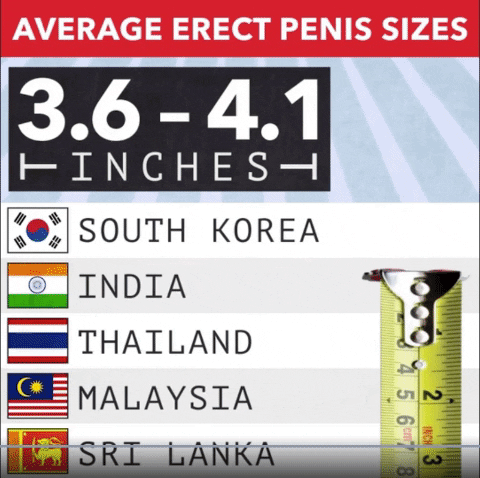 World Map of Penis Sizes 