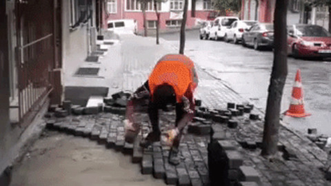 Who thought brick laying would be satisfying