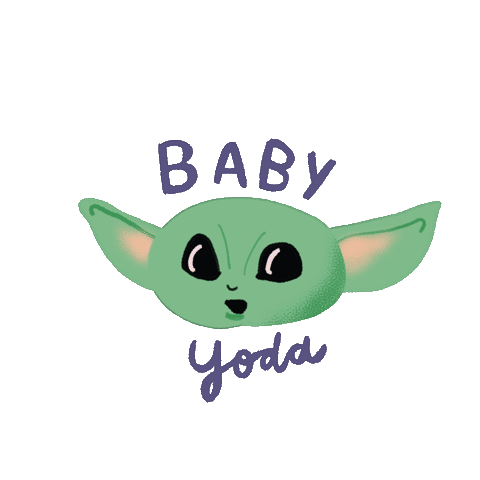 Baby Yoda Yukaohishi Sticker for iOS & Android | GIPHY