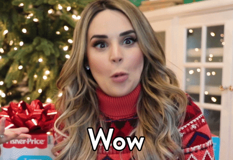 Christmas Reaction GIF by Rosanna Pansino - Find & Share on GIPHY
