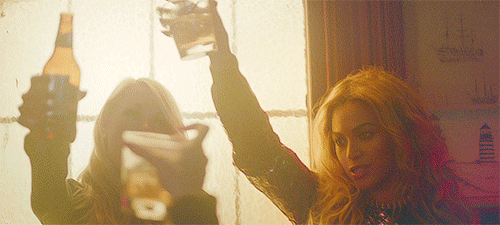 beyonce drinking drink alcohol cheers