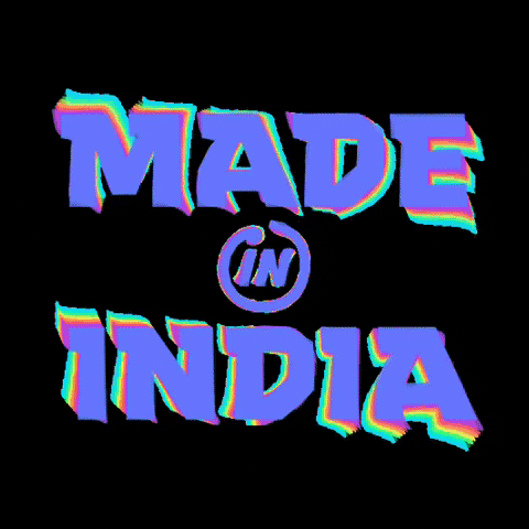 Made In India GIF by Mota Italic - Find & Share on GIPHY