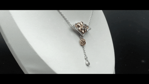 Disney Mulan Vintage Fan Necklace