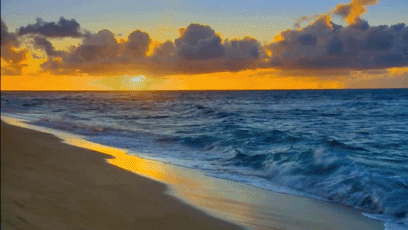 Gif of a wave crashing on the ocean -- finish strong