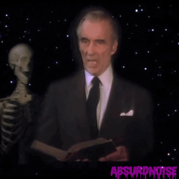 Christopher Lee Horror GIF by absurdnoise
