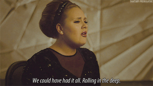 Rolling In The Deep Adele GIF - Find & Share on GIPHY