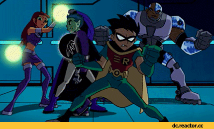 Teen Titans and Beast Boy being oh so extra.