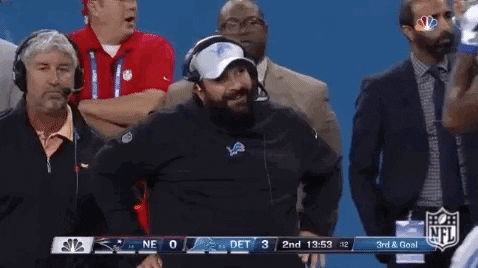 Matt Patricia GIF by NFL - Find & Share on GIPHY